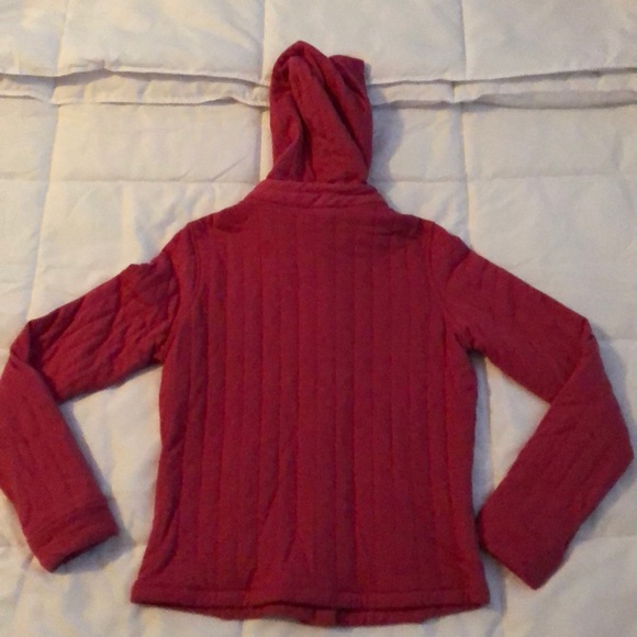 Quilted Pink zip-up jacket with buttons - Picture 2 of 2